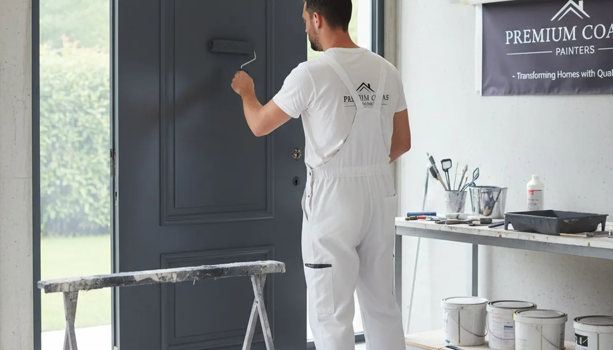 Professional door painting service in Charleston, SC enhancing coastal home entryway finishes