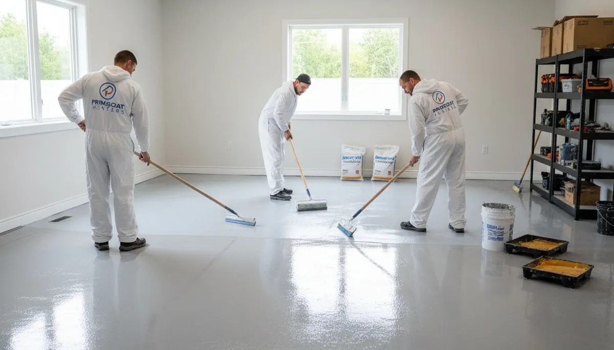 Professional epoxy garage floor coating in Charleston SC for durable, high-gloss finish