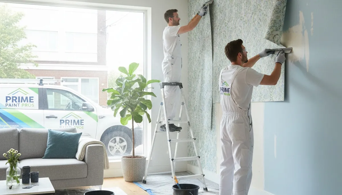 Professional wallpaper removal by expert house painters in Charleston, SC