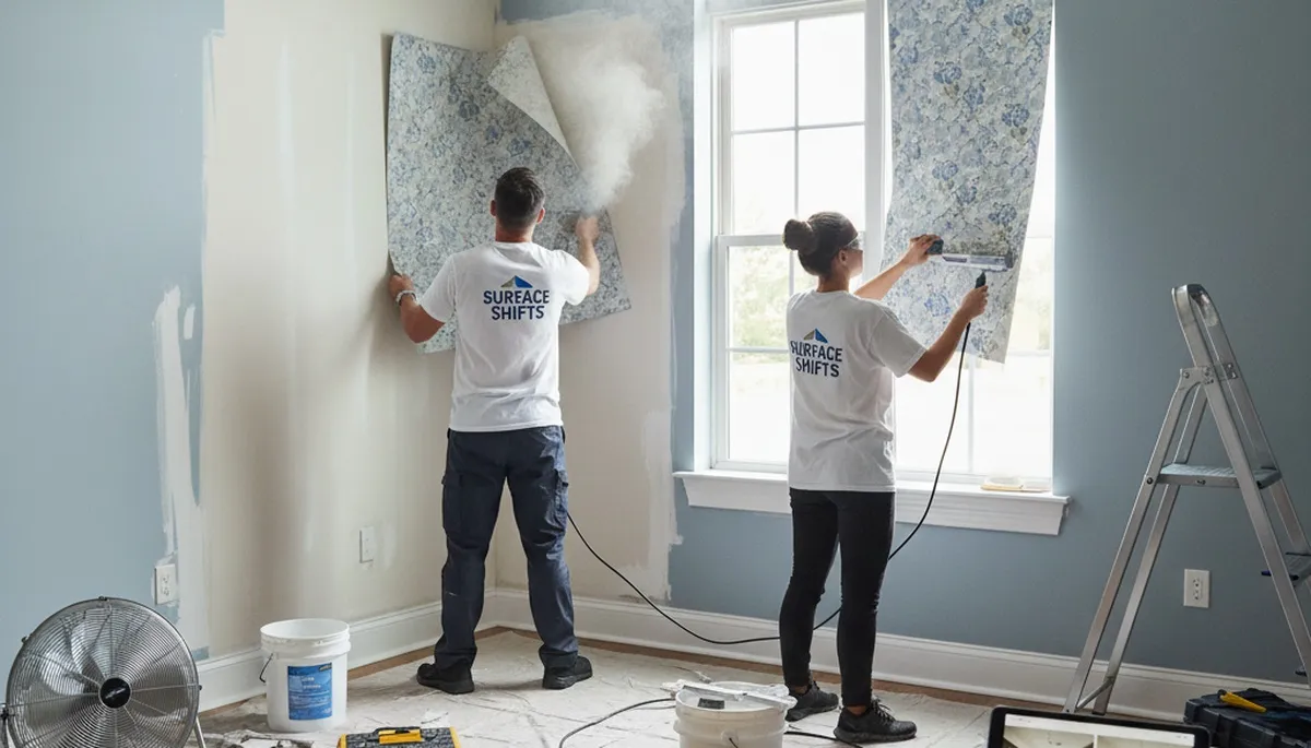 Professional wallpaper removal for Charleston, SC homes by expert house painters